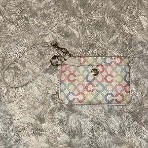 White coach wristlet